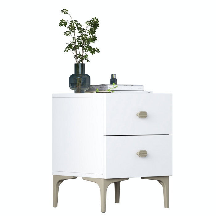 Hanah Home Mesita de Noche BD110 - 4111 Blanca